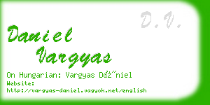 daniel vargyas business card